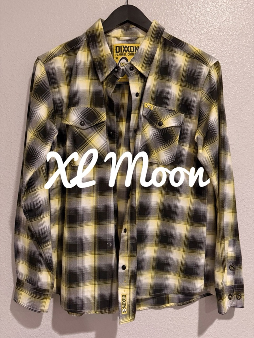 Women’s Yellow Black Plaid Flannel Shirt